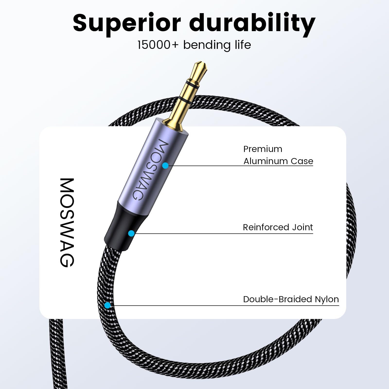 Amazon.com: MOSWAG USB to 2.5mm Male Audio Cable Compatible with